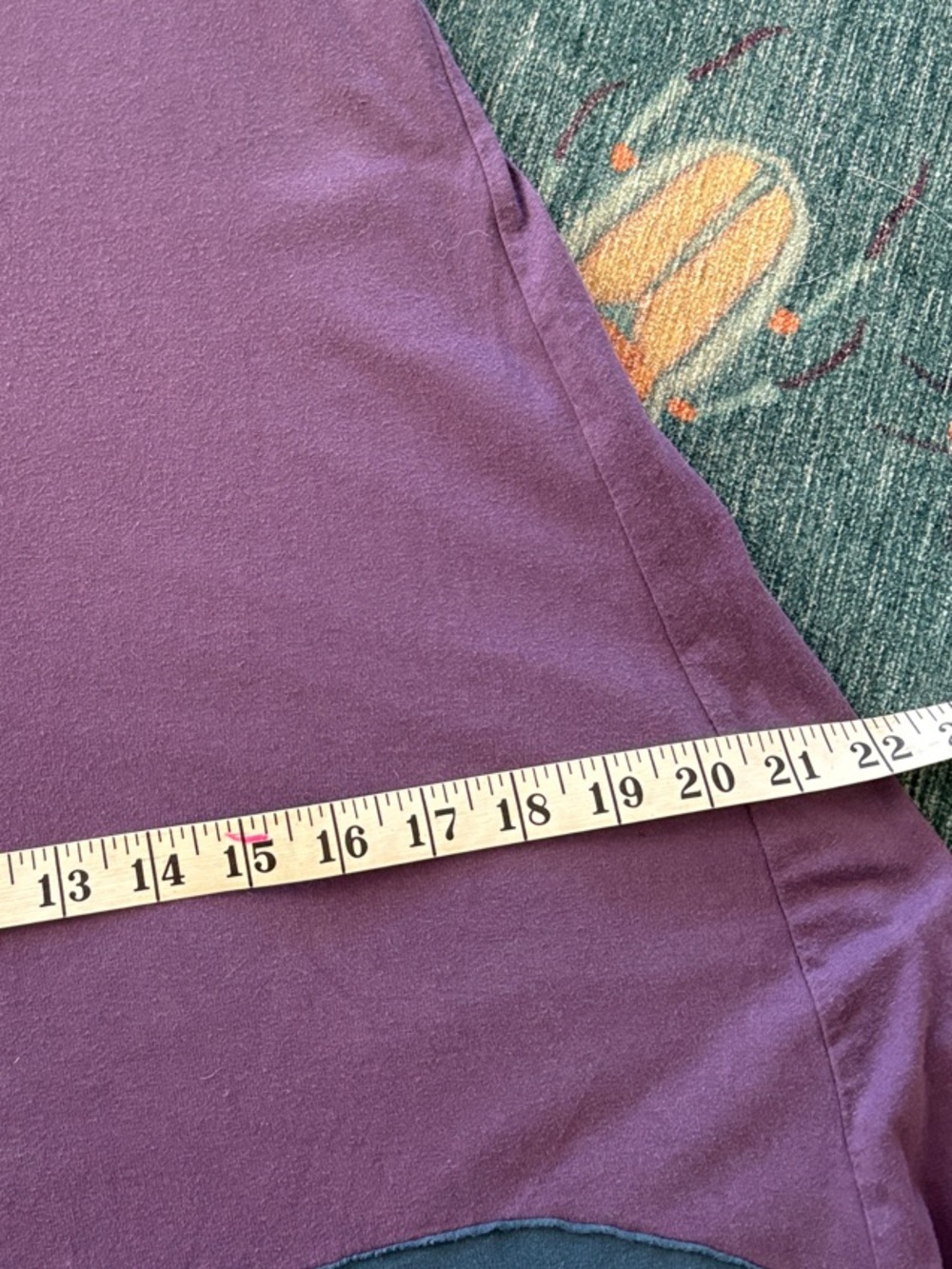 Vintage Synergy Organic appliqué cotton dress ocean 🌊 waves L runs small - Picture 8 of 8